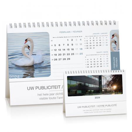 Bureaukalender met foto's in zen-stijl