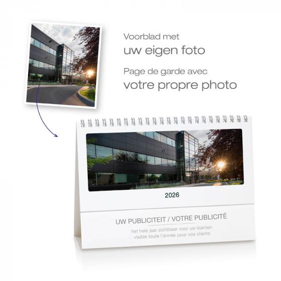 Bureaukalender 2027 met sfeerfoto's