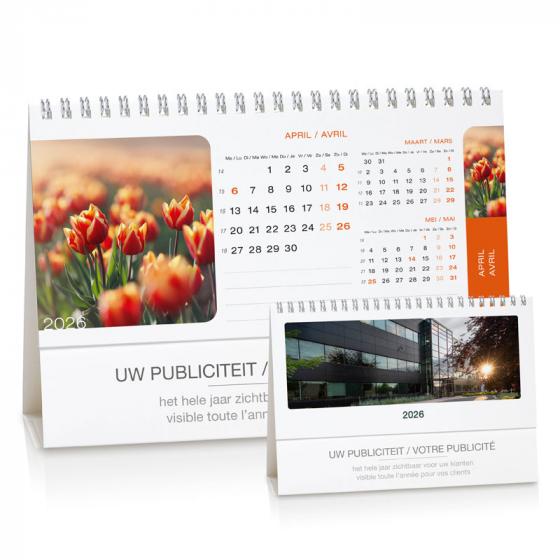 Bureaukalender met foto's in zen-stijl