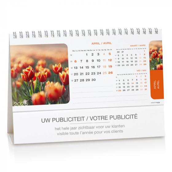 Bureaukalender met foto's in zen-stijl