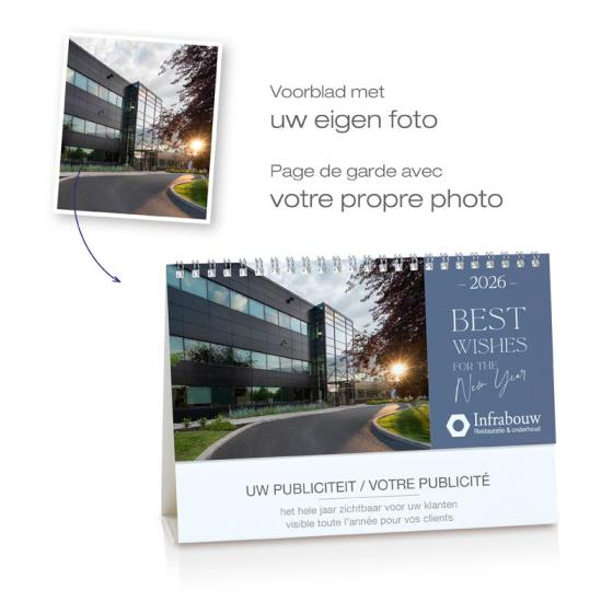 Standaardkalender met sfeerfoto's