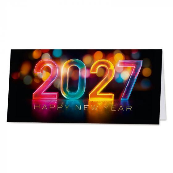 Kerstkaart voor bedrijven Colourful 2027