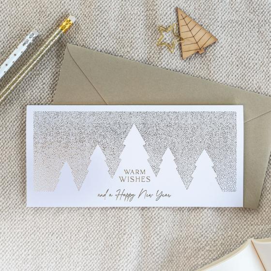 Zakelijke internationale kerstkaart silhouet kerst