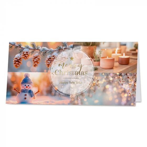 Zakelijke kerstkaart Warm Christmas Wishes