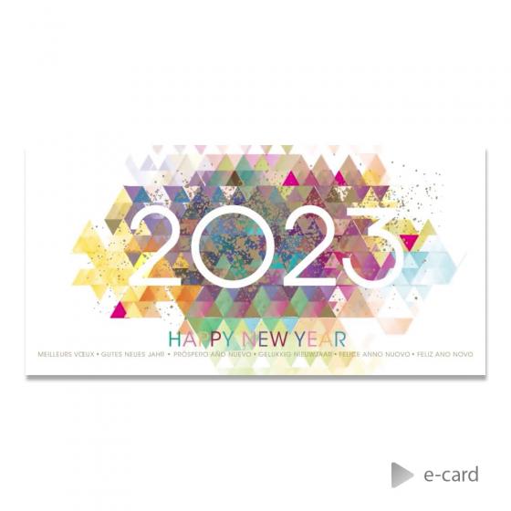 Kleurrijke e-card 2023