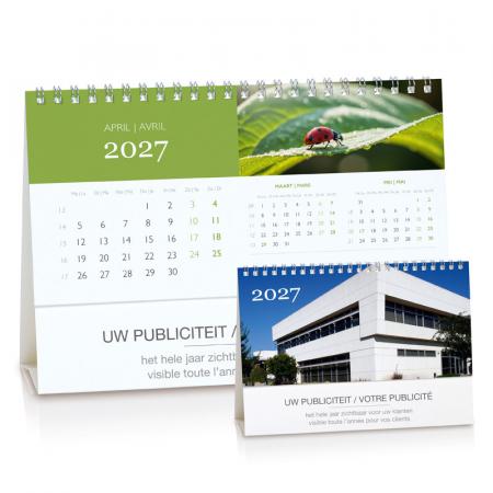 Bureaukalender 2027 met moderne foto's