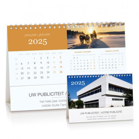 Bureaukalender met moderne foto's