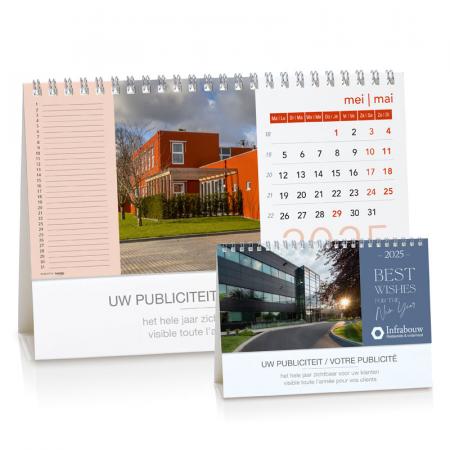 Personaliseerbare bureaukalender met uw eigen foto's