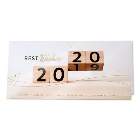 Kerstkaart van 2019 naar 2020 in één handomdraai