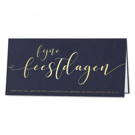 Zakelijke kerstkaart fijne feestdagen