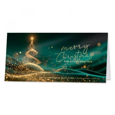 Zakelijke kerstkaart Sparkling Christmas Tree