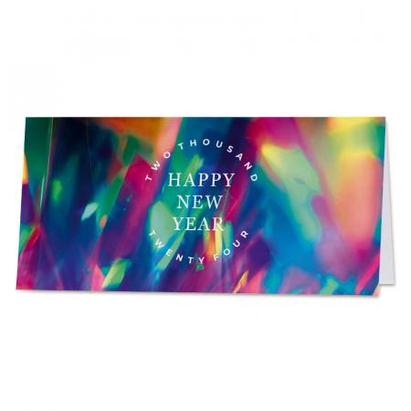 Zakelijke nieuwjaarskaart 2024 in kleur