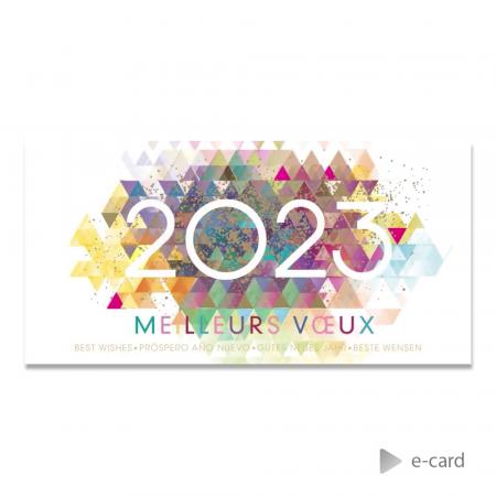 E-card 2023 kleurrijk Franstalig