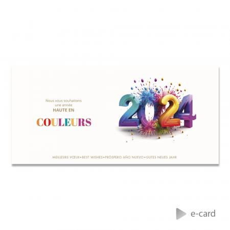 E-card 2024 in kleur - Franstalige versie