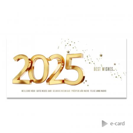 E-card 2025 in goud
