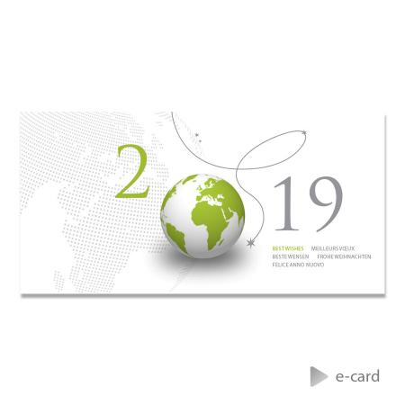 E-card groene planeet