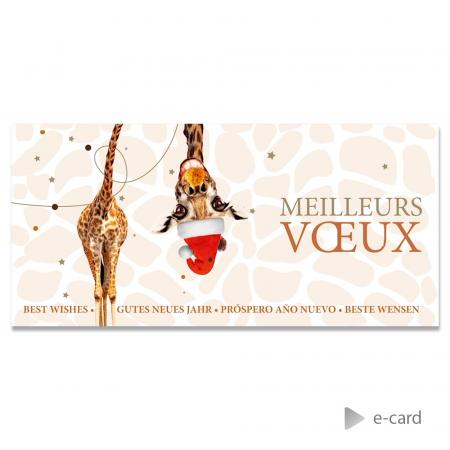 E-card met giraf - Franstalige versie
