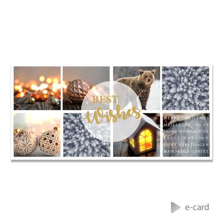 E-Card sfeerbeelden kerst met Best Wishes