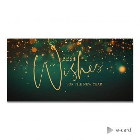 Feestelijke e-card met Best Wishes