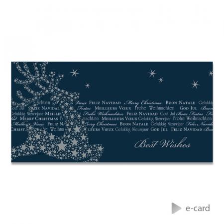 Fonkelende e-card met dansend hert