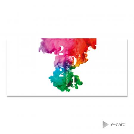 Kleurrijke e-card 2024