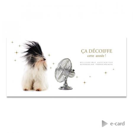 Vrolijke e-card met grappige hond
